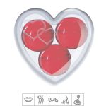 Bolinhas Acaso Beijável Embalagem Coração 3un (ST921-17831) - Morango