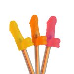 *Ponteira Formato de Pênis Para Caneta Power Sexy Com 1un - (4013PS-4011-17101) - Variados