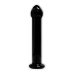 *Plug em Vidro Liso Love Toy 15cm SI (5700) - Preto