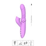 Vibrador Vai e Vem Recarregável Sex Massager SI - (6035) - Roxo
