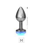 Plug de Metal M Com Led e Controle SI (7031) - Cromado