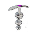 Plug De Metal Com Base Removível SI (7450) - Pedra Roxa