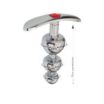 Plug De Metal Com Base Removível SI (7450) - Pedra Vermelha