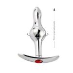 Plug De Metal Escalonado SI (7451) - Pedra Vermelha