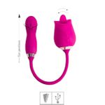Estimulador Recarregável Formato de Rosa Flowery SI (7867) - Magenta