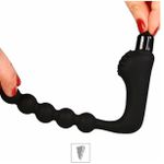 Plug de Silicone Com Vibro e Massageador de Próstata SI - (7918) - Preto