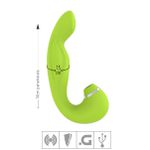 Vibrador Ponto G e Clitóris Air Pulse SI (7940) - Verde Fluorescente