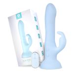 Vibrador Com Estimulador Blue Eyes SI -(9108) - Azul