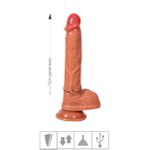 Próitese 16x12cm Com vibro Vai e Vem SI - (9359) - Bege