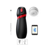 Masturbador Lanterna Com Sucção Via App Lucky (9609) - Preto