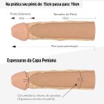 Capa Peniana de15cm Para 19cm VP (CA023-16981) - Bege