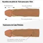 Capa Peniana de15cm Para 19cm VP (CA023-16981) - Marrom