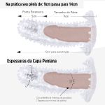 *Capa Peniana de 9cm Para 14cm Com Vibro VP (CA027) - Translúcido