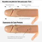 Capa Peniana Extensora de 9cm para 15cm VP (CA036A-15826) - Bege
