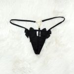 *Calcinha Purpurina Com Strass (CF604) - Preto