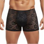 Cueca Box em Renda (CP6071) - Preta