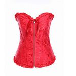 *Corselet Tomara Que Caia C/ Ziper Fronta- (GS110004) - Vermelho