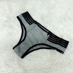 Calcinha Polly (DR0080). - Cinza c/ Preto