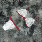 Conjunto Luma (DR4523). - Branco C/ Vinho 