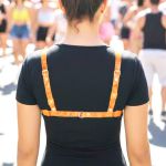 Soutien Harness em Tiras de plástico (GS17982) - Laranja Neon