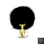 Plug de Metal PomPom Escuro Hard (HA115-ST607) - Dourado
