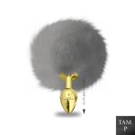 Plug de Metal PomPom Médio Hard (HA115-ST606) - Dourado