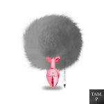 Plug de Metal PomPom Médio Hard (HA115-ST606) - Vermelho