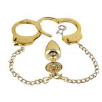 Kit Algema e Plug Cravejado M (HA147). - Dourado