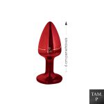 Plug de Metal P Signos Escorpião (HA162ES) - Vermelho