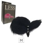 Plug de Plástico M Less Preto Com Cauda (HA169P) - Preto