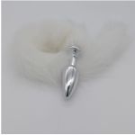 Plug de Plástico G Less Cromado Com Cauda (HA170C) - Branco