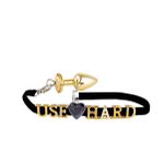 Plug de Metal P ABC Para Personalização (HA177) - Dourado