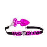 Plug Metálico G ABC Para Personalização - (HA179) - Rosa