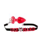 Plug Metálico G ABC Para Personalização - (HA179) - Vermelho