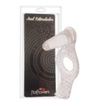 Anel Estimulador Com Plug Anal (HZ598T). - Translúcido
