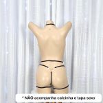 Cinta Liga Com Strapy- (LG002) - Preto
