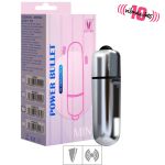 Cápsula Vibratória Power Bullet 10 VibraçõesVP- (MV102-ST387) - Cromado