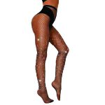 Meia Calça Arrastão Com Strass (NO.8013) - Preto