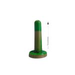Plug Dilatador Anal/Vaginal 9cm - (P002) - Verde c/ Bege