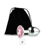 Plug Metálico P Cromado Com Strass VP (PL007P) - Cromado