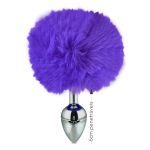 Plug Metálico P Com PomPom VP (PL012P) - Roxo