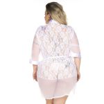 *Robe Luxo Plus Size (PS2082) - Branco