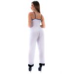 *Pijama Melissa Calça (PS8444) - Branco c/ Preto