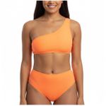 Conjunto Hot Pants Neon Ombro (FR5865) - Laranja