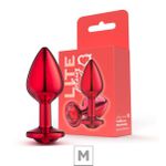 Plug De Metal M Lite Plug (SF257-ST934) - Vermelho