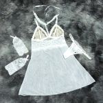 *Camisola em Tule Segredo da Paixão - (SP613) - Branco