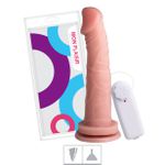 Prótese 18x15cm Com Vibro e Ventosa- (SSV018V) - Bege