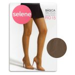 Meia Calça Básica Selene Fio 15 -(ST372) - Tabaco