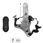 *Cinta Com Vibrador Harness Rabbit VP- (CT013-ST445) - Roxo