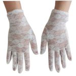 Luva em Renda Curta (17907-ST976) - Branco